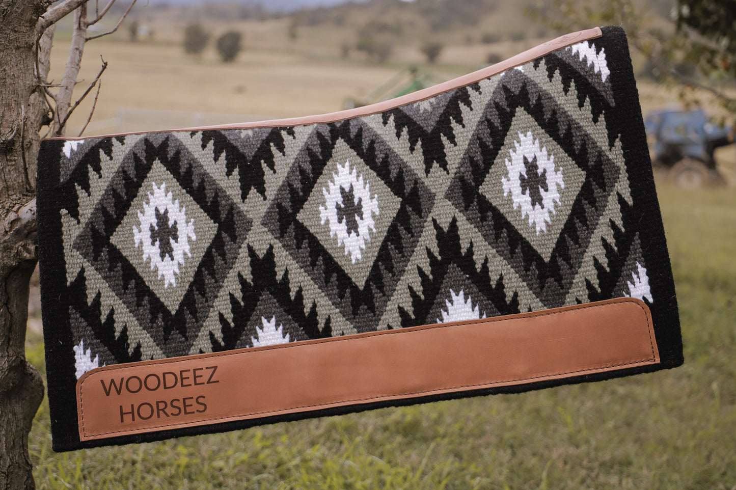 Handwoven blanket covered felt saddle pads - 18/19mm AND close contact 11/12mm