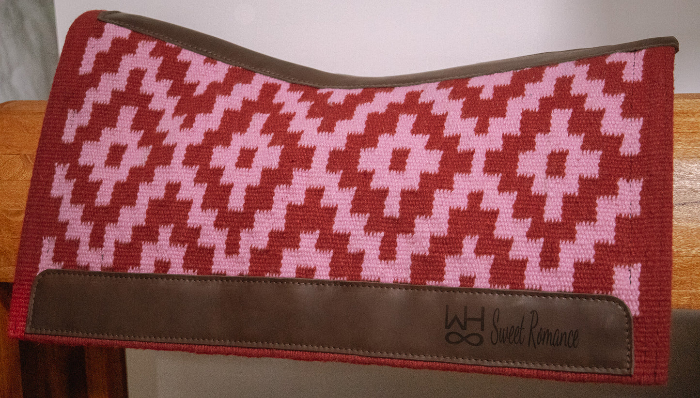 Handwoven blanket covered felt saddle pads - 18/19mm AND close contact 11/12mm