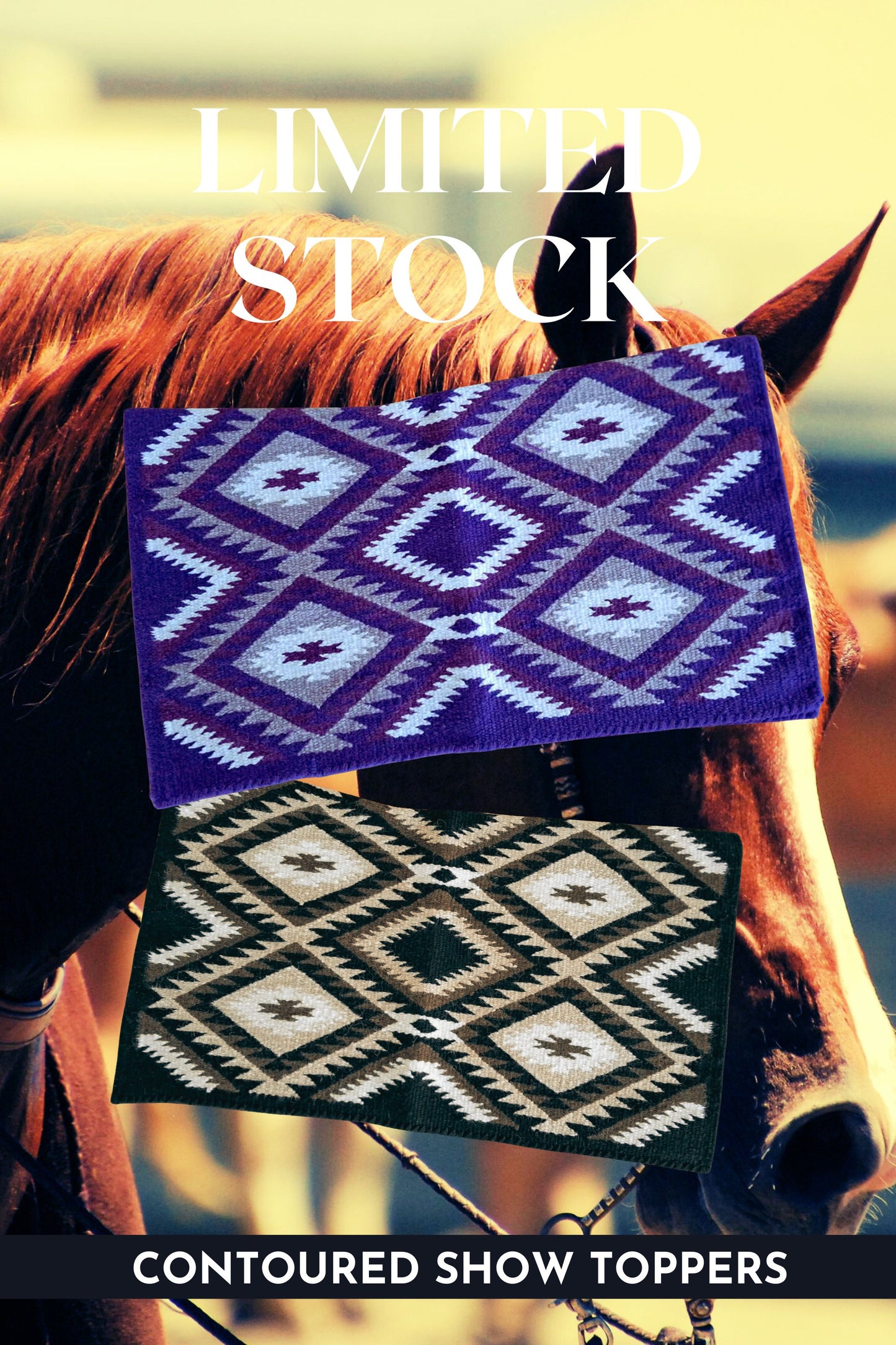 NZ Wool Blanket - Contoured show toppers - various colours available