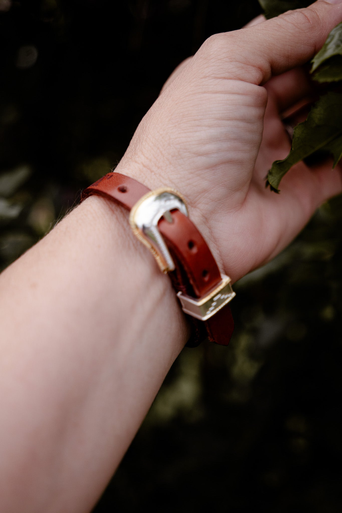 Leather bracelet