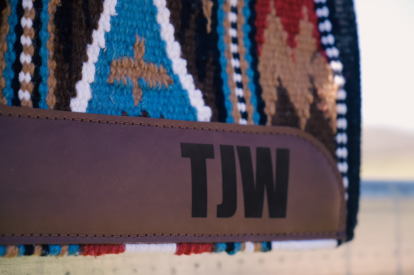 Handwoven blanket covered felt saddle pads - 18/19mm AND close contact 11/12mm