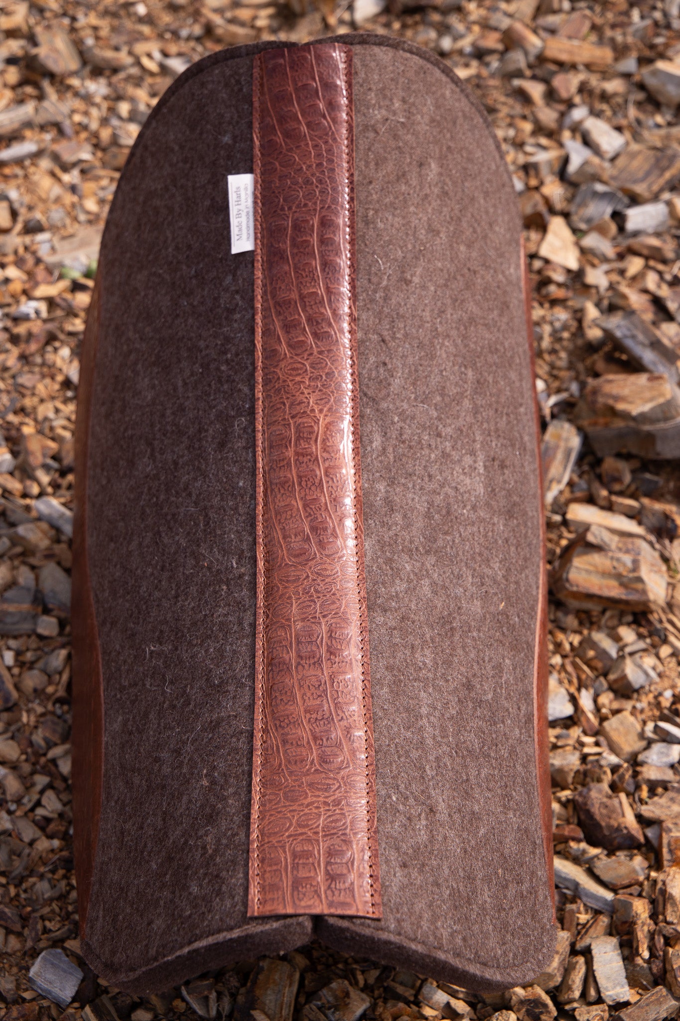 READY MADE - Contour spine, fender shape croc print!