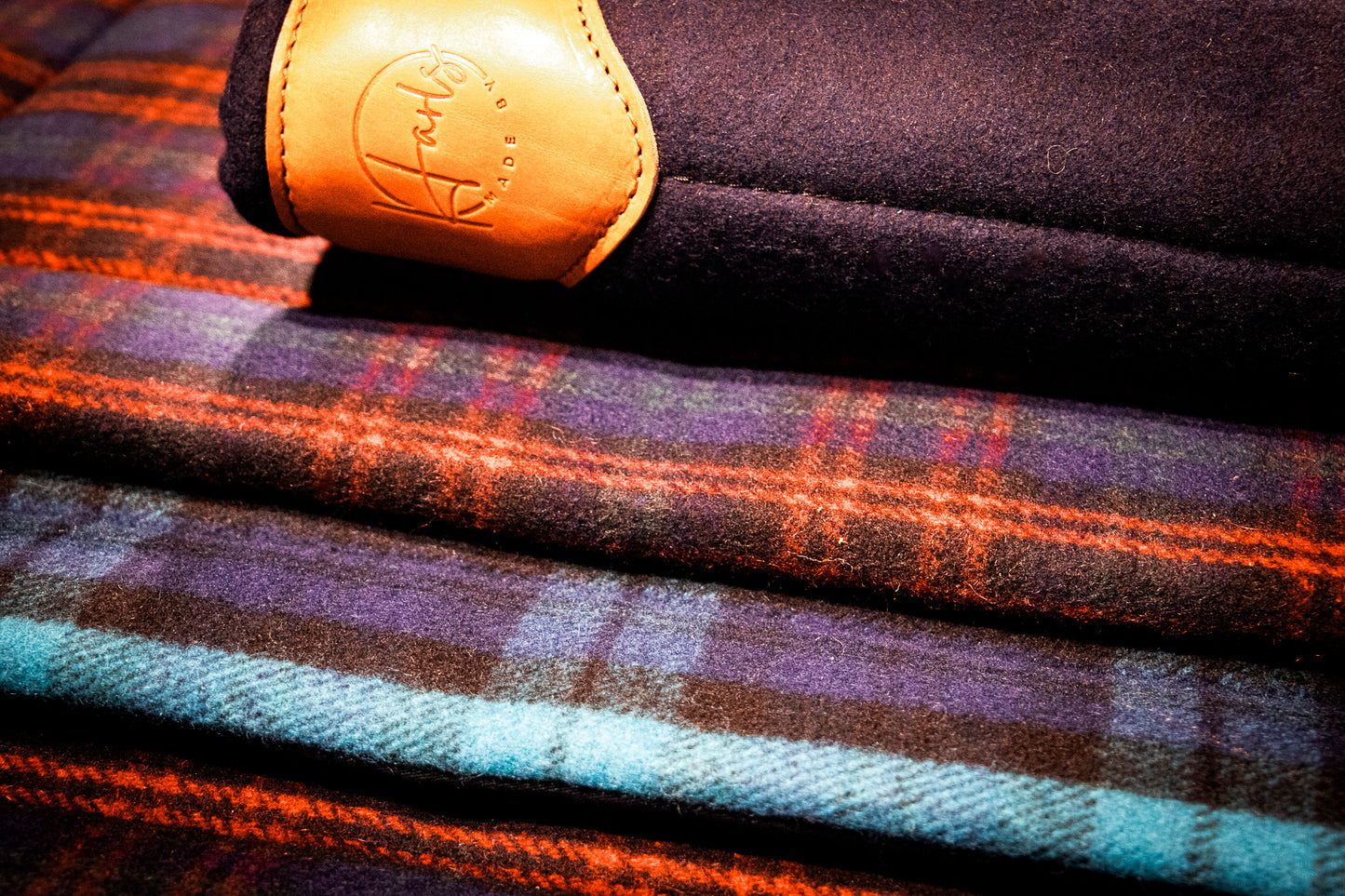 'THE CAMPDRAFTER - THICK' - Handmade saddle pad in your choice of colour - compresses to 18-19mm thick approx