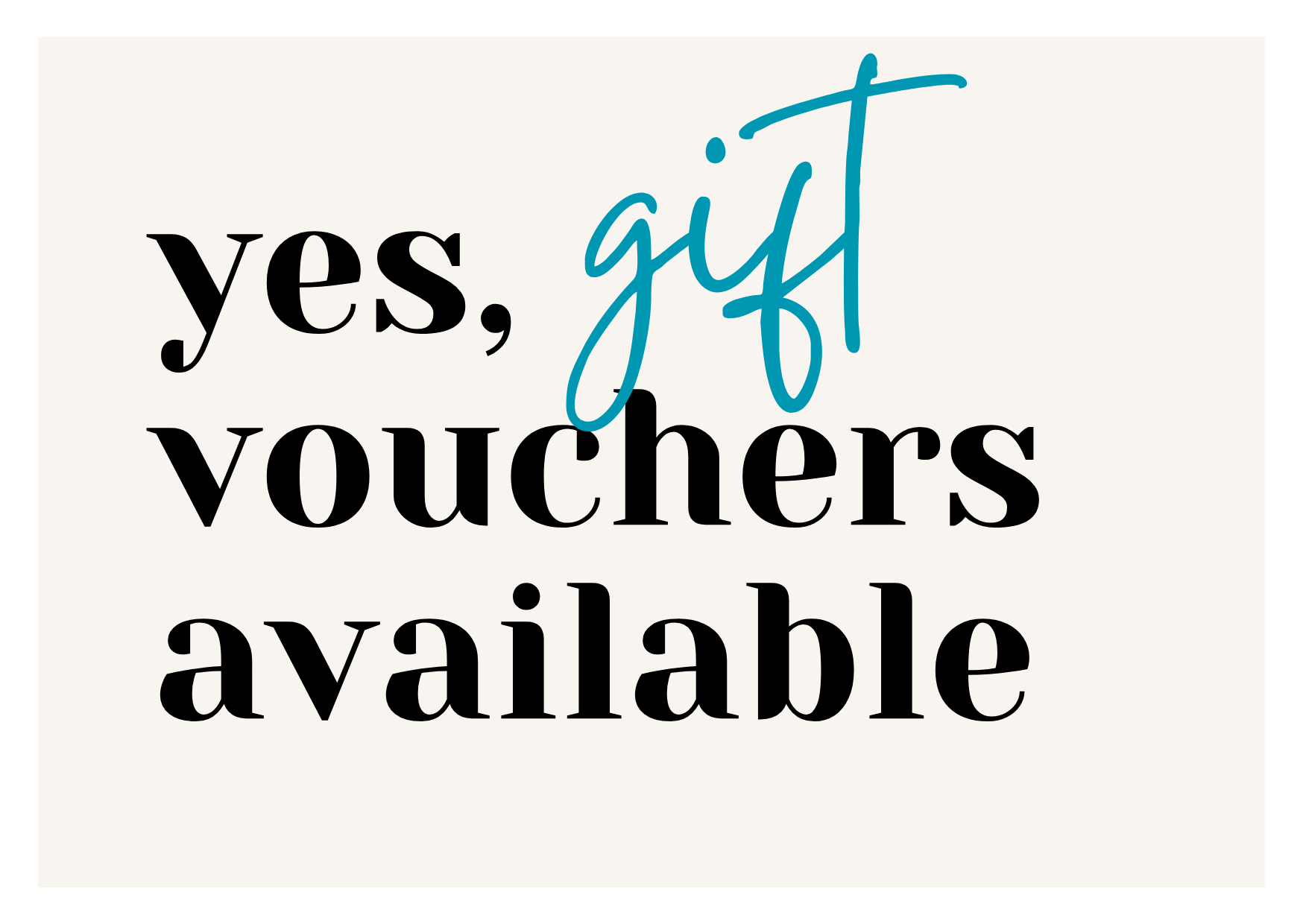 GIFT VOUCHERS
