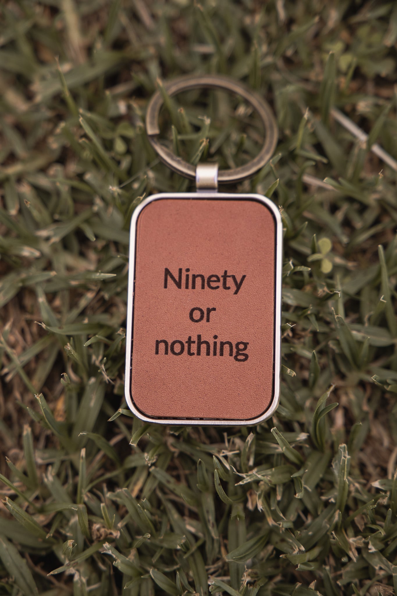 ANTIQUE GOLD KEYRING - Ninety or nothing