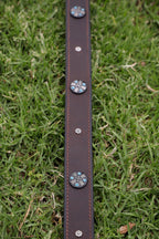 WAXED BUFFALO AND CONCHO BELT