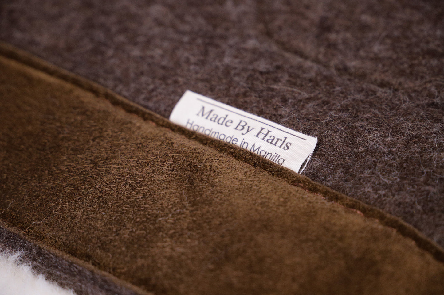 The 'Cut Out' wool felt pad with fleece underlay