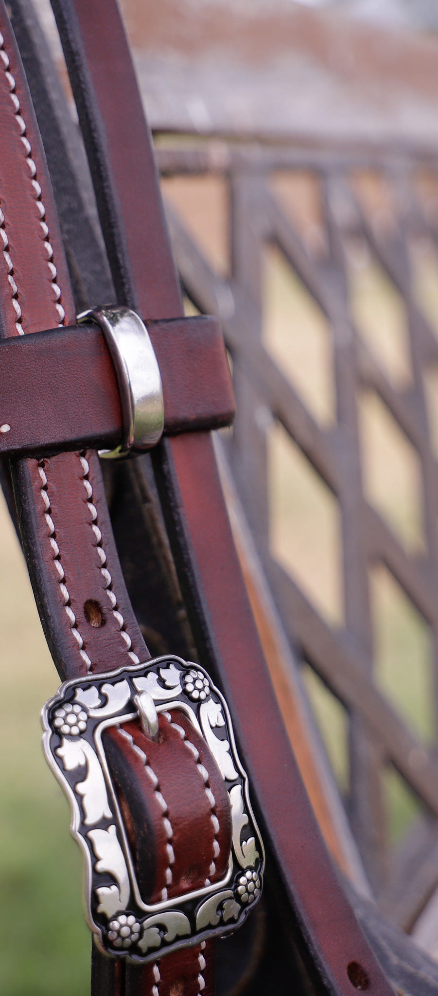 Hair on hide inlay with quick change ends