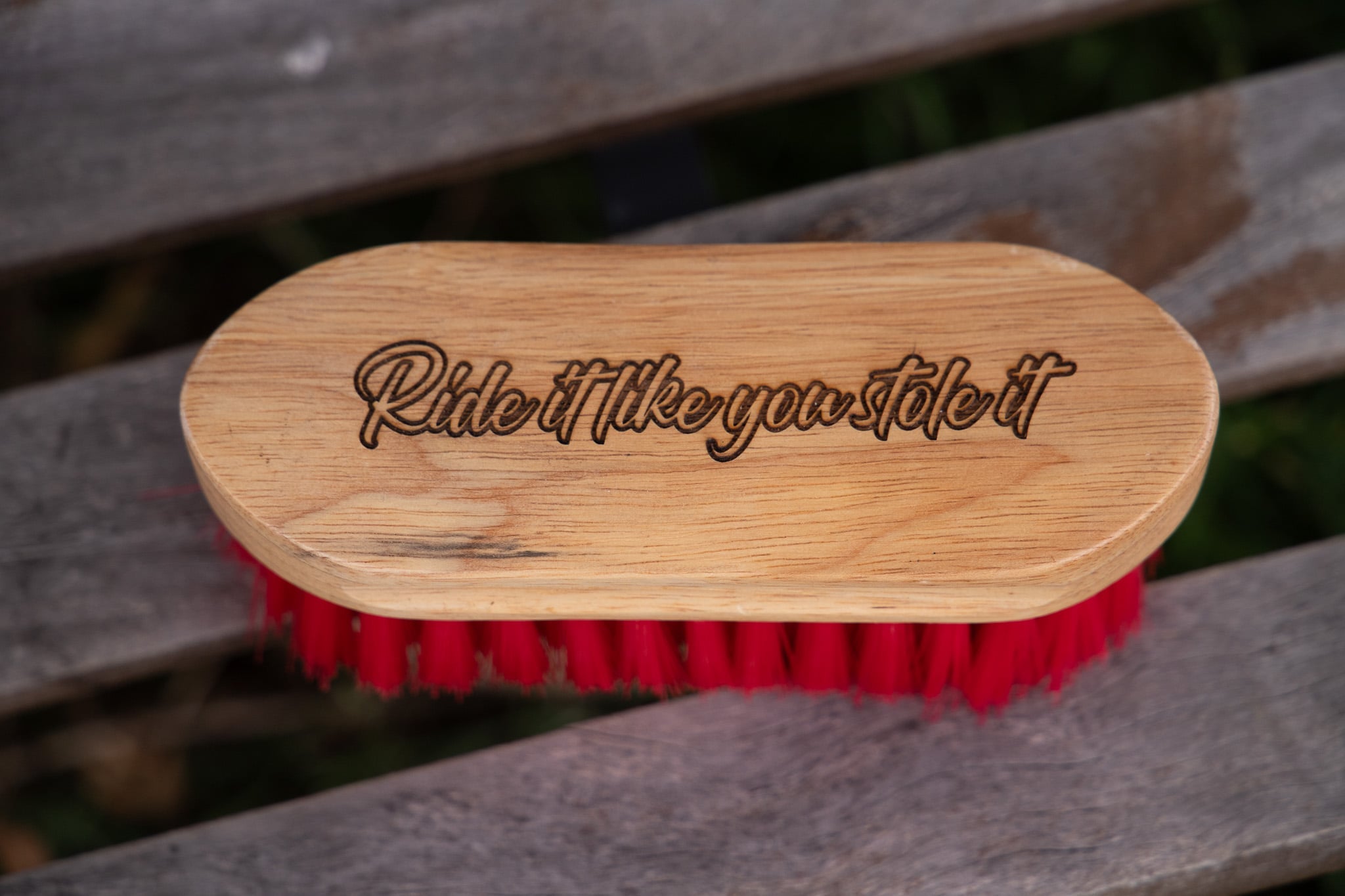 HORSE BRUSH - Ride it like you stole it!