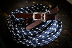 Flat sewn rope reins - QUICK CHANGE BUCKLES OR WATER LOOPS AND TIES