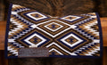 Minimalist blanket pad - Indigo blue/tan/brown/white - Croc wears