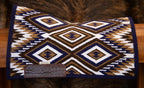 Minimalist blanket pad - Indigo blue/tan/brown/white - Croc wears