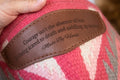 Minimalist blanket pad - Pink "Courage isn't the absence of fear..."
