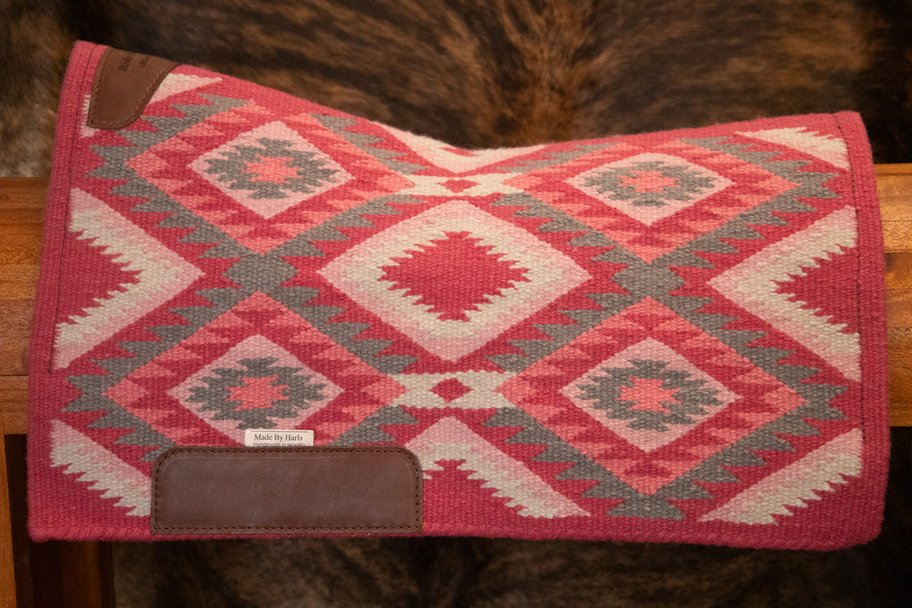 Minimalist blanket pad - Pink "Ride like a girl."