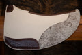 Hair on hide cutout pad - cream wool felt