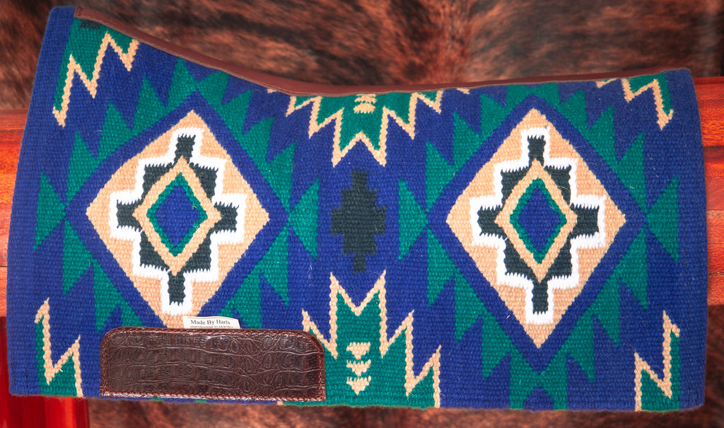 Blanket pad - leather contoured spine