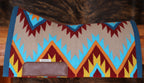 Blanket pad - leather contoured spine with engraved wither