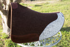 Hair on hide cutout pad - white/black fleck/healed scars
