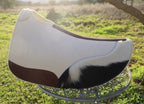 Hair on hide cutout pad - black/white hide