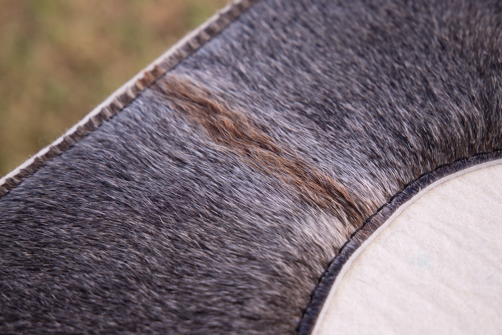 Ready made hair on hide - 28x28 wool felt pad
