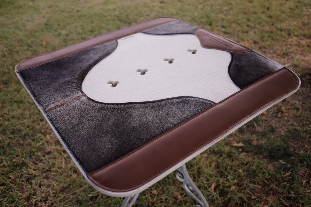 Ready made hair on hide - 28x28 wool felt pad