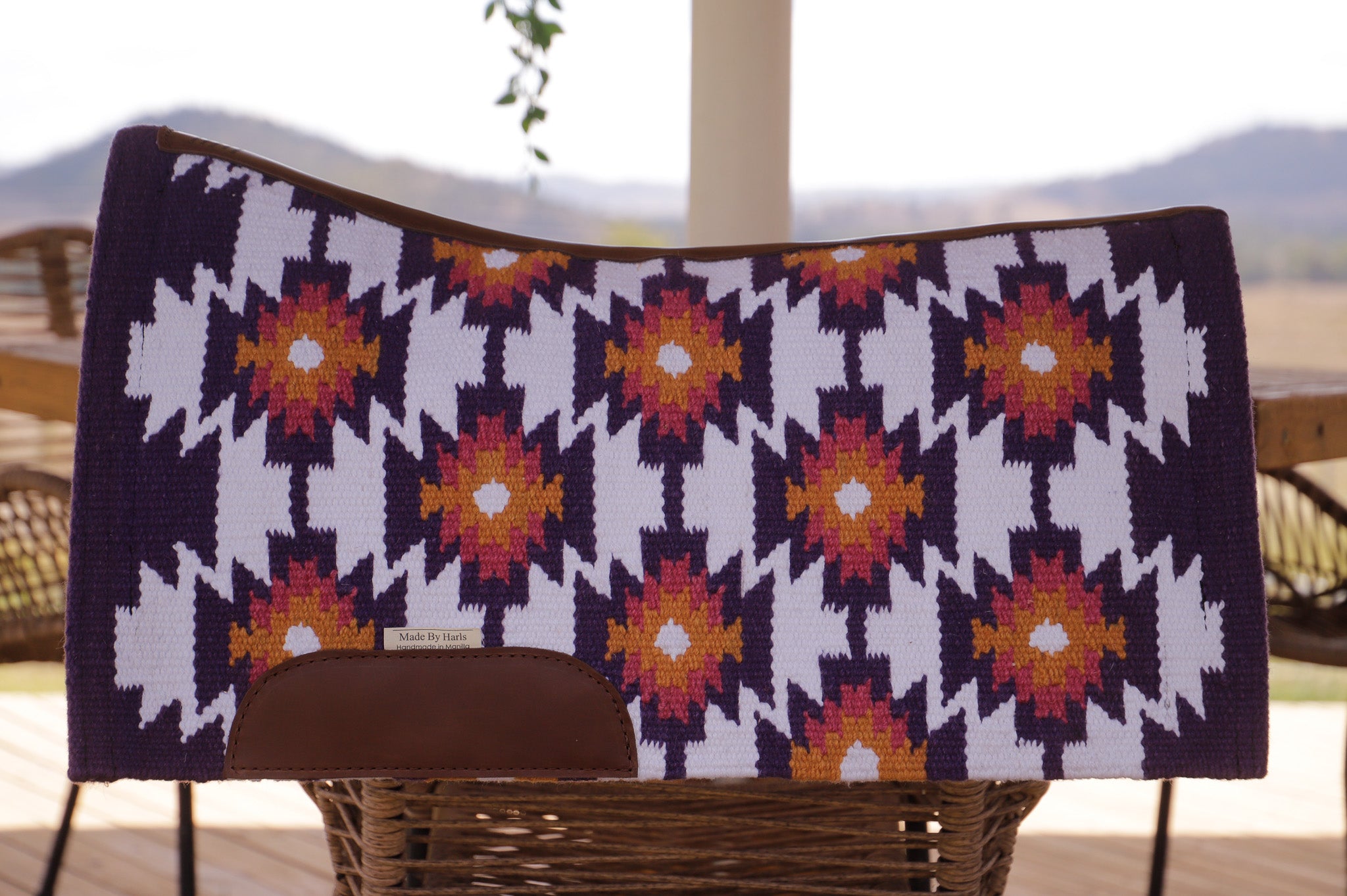 Ready made NZ Wool blanket pad - Starburst!