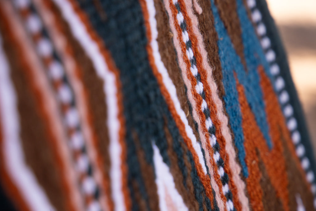 NZ Wool blanket pad - "Handmade" badge