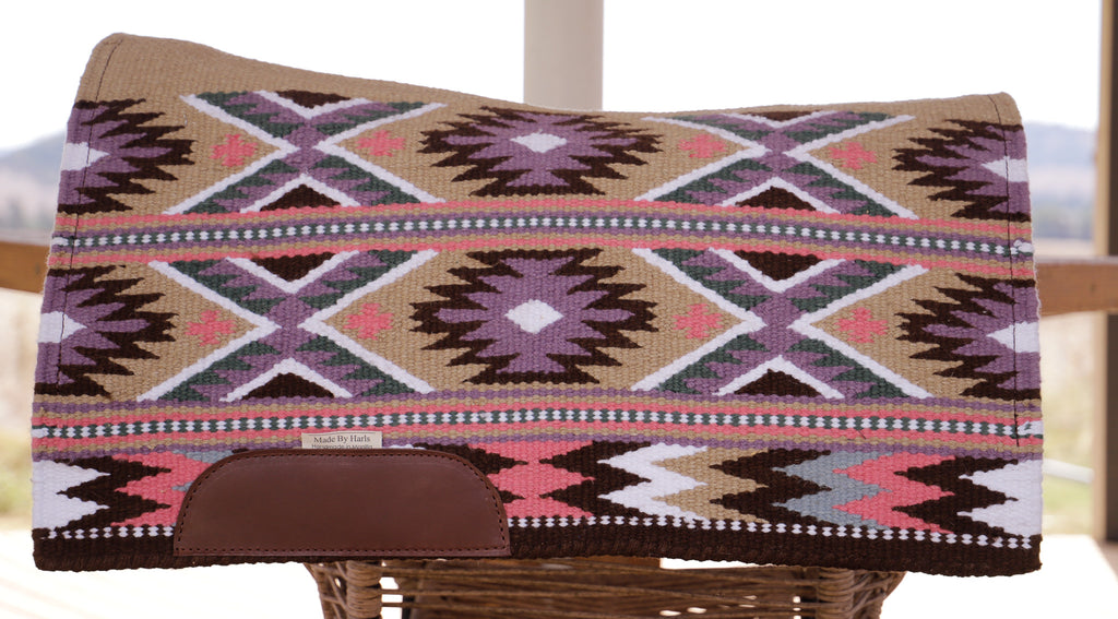 The Minimalist - NZ wool blanket pad - Pastel fields