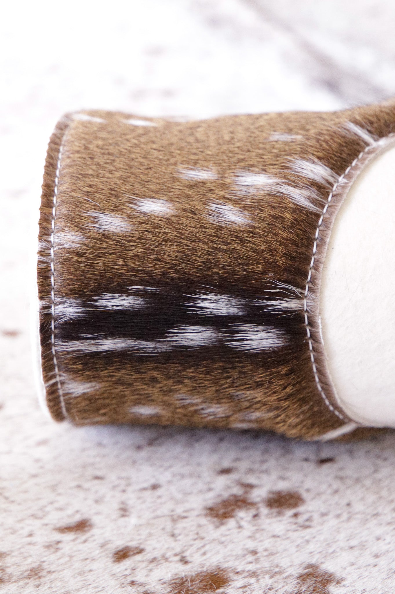 Deer - hair on hide saddle pad - 13mm felt (cream, grey or chocolate marle)