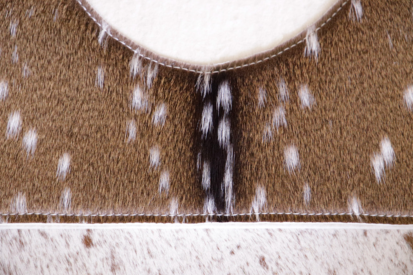 Deer - hair on hide saddle pad - 13mm felt (cream, grey or chocolate marle)