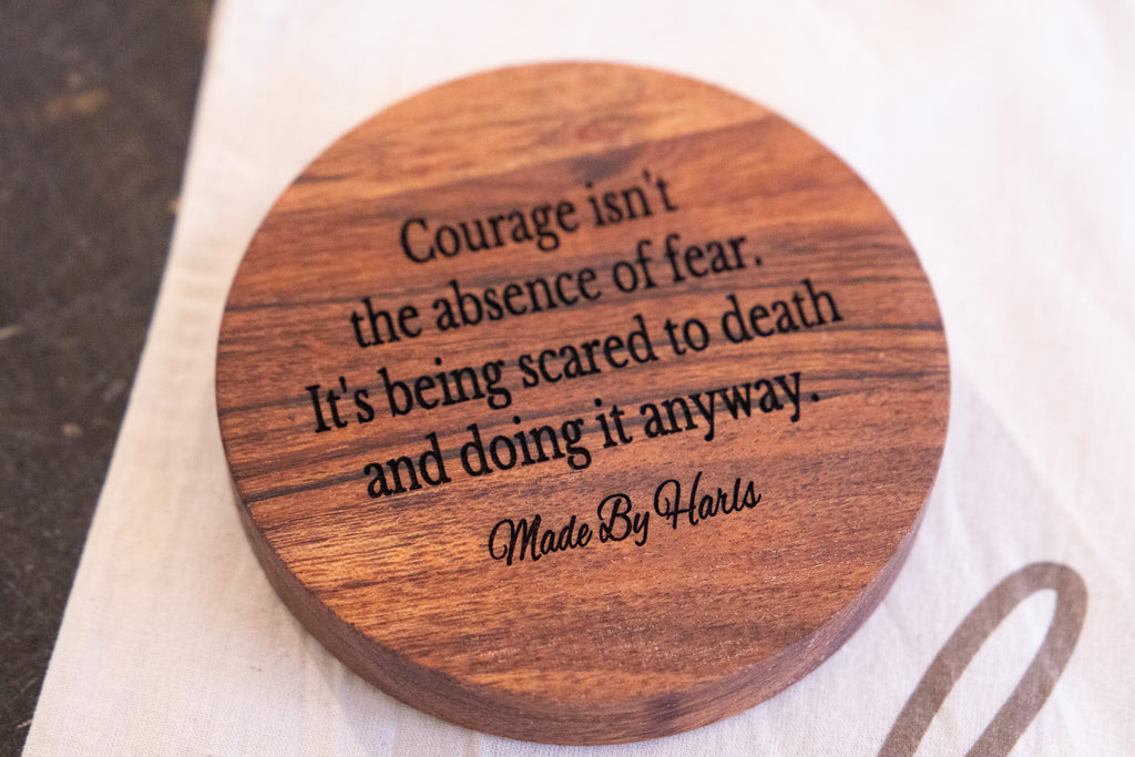 Set of 4 Custom engraved coasters