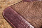 Ready made croc embossed - 28 x 28 wool felt pad