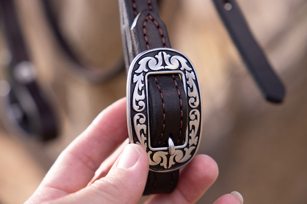 Ready Made - Floral quick change leather bridle