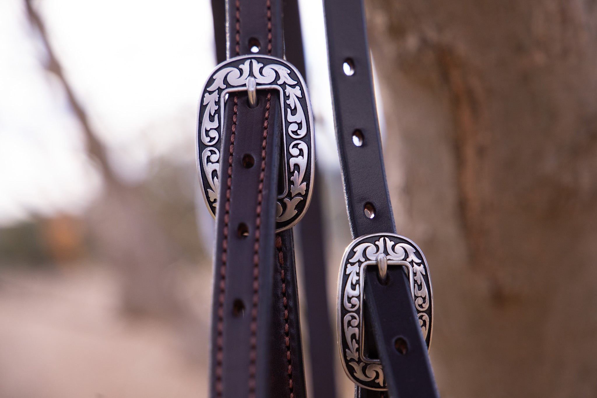 Ready Made - Floral quick change leather bridle