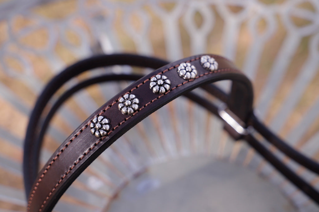 Ready Made - Floral quick change leather bridle