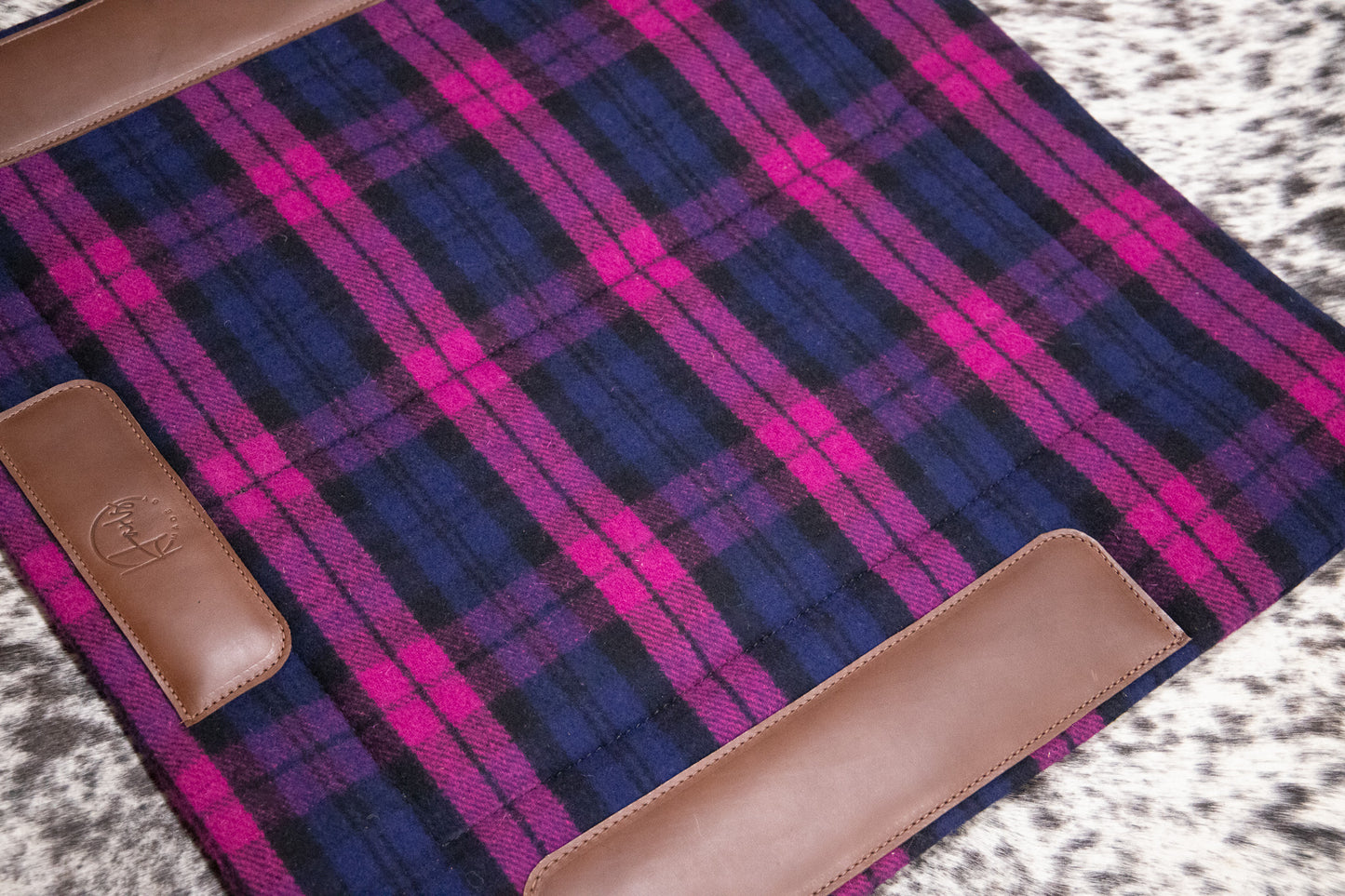 Ready made - close contact kersey - Pink and navy check