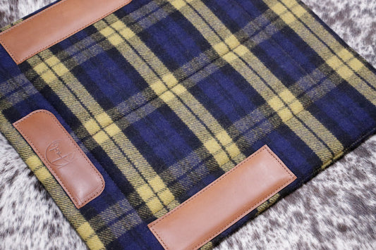 Ready made - TINY TOTS kersey - blue/gold tartan