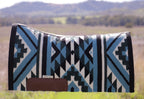 Ready made blanket pads - VARIOUS COLOURS - NZ Wool blanket pads with contoured leather spine