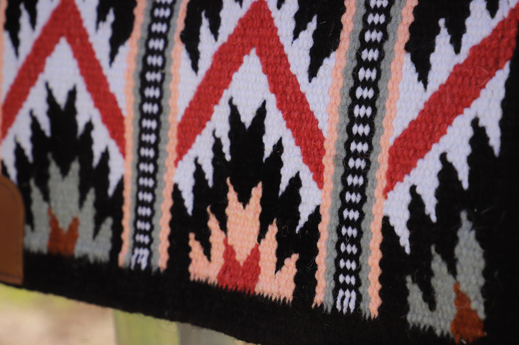 Ready made blanket pads - VARIOUS COLOURS - NZ Wool blanket pads with contoured leather spine