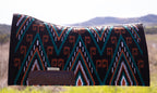 Ready made blanket pads - VARIOUS COLOURS - NZ Wool blanket pads with contoured leather spine