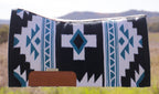 Ready made blanket pads - VARIOUS COLOURS - NZ Wool blanket pads with contoured leather spine