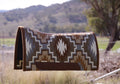 READY MADE - LARGE 33-34 inch spine NZ Wool blanket pad with contoured leather spine