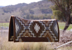 READY MADE - LARGE 33-34 inch spine NZ Wool blanket pad with contoured leather spine
