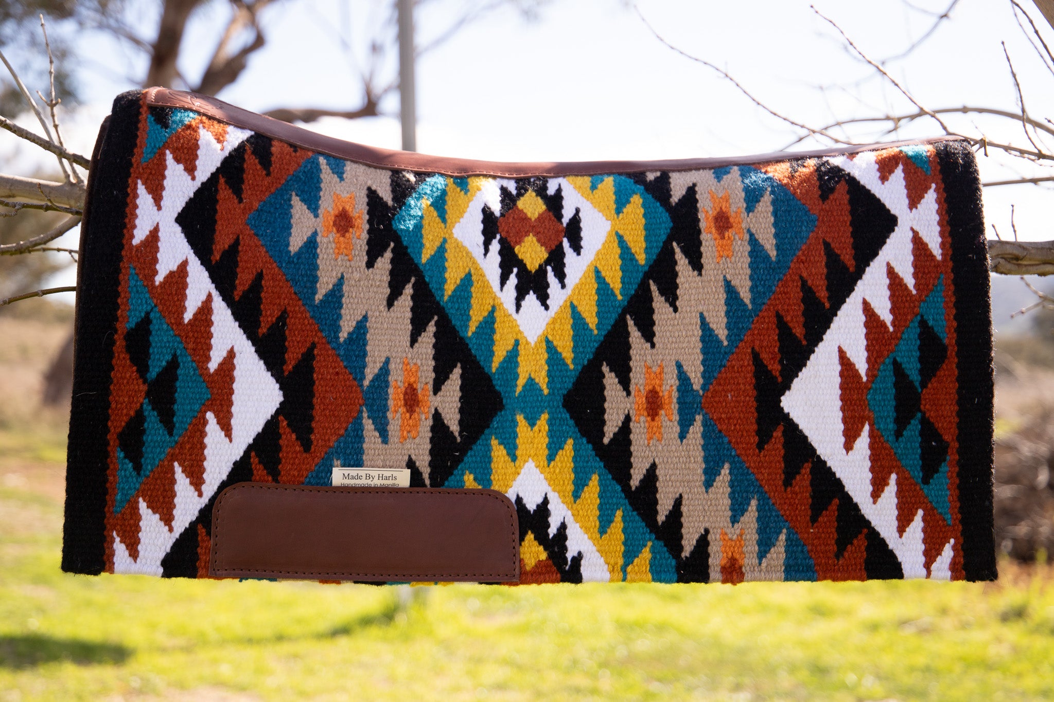 THREE COLOURS AVAILABLE!! Leather spine contoured blanket pads - approx 28 inch spine
