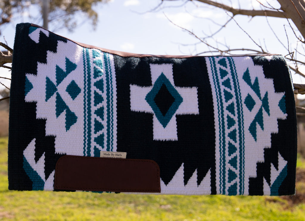 THREE COLOURS AVAILABLE!! Leather spine contoured blanket pads - approx 28 inch spine