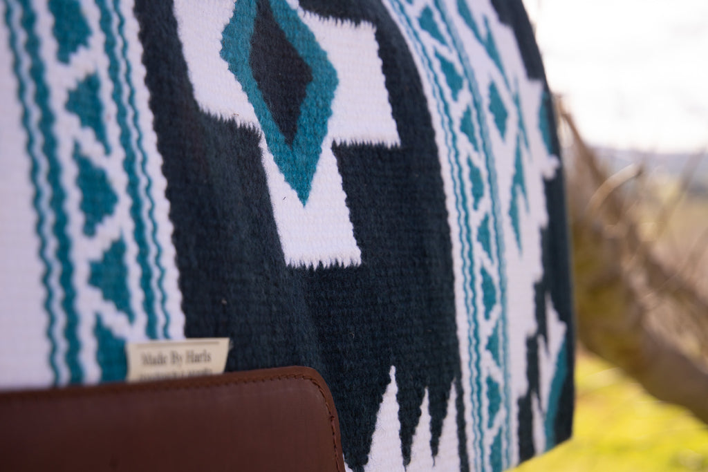 THREE COLOURS AVAILABLE!! Leather spine contoured blanket pads - approx 28 inch spine