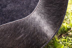 HAIR ON HIDE CUTOUT PAD - GREY - 13MM