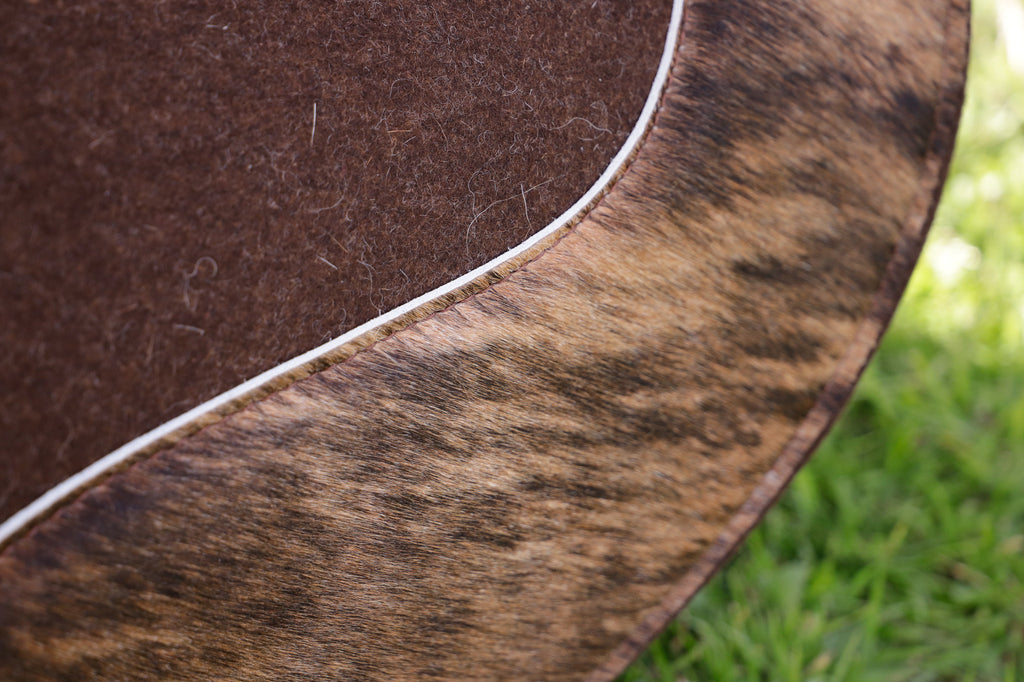 HAIR ON HIDE CUTOUT PAD - BRINDLE - 13MM