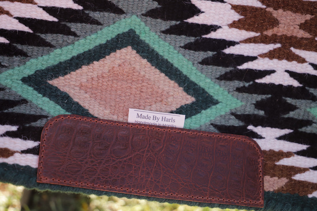Minimalist in Forrest - Deep green, light green, palomino, black, brown, wheat
