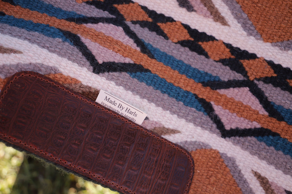 Minimalist in Desert rose - Mountain blue, grey, light tan, teal, soft rose